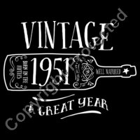 1951 Vintage Tee Design, Great Birthday Present