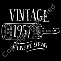 1957 Vintage Tee Design, Great Birthday Present