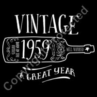 1959 Vintage Tee Design, Great Birthday Present