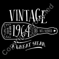 1964 Vintage Tee Design, Great Birthday Present