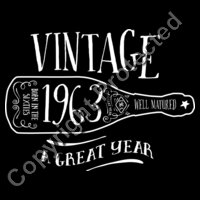 1963 Vintage Tee Design, Great Birthday Prese